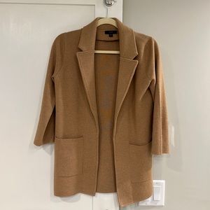 J Crew camel sweater blazer